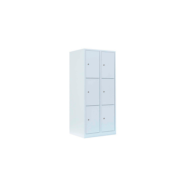 4061815519114 - Schließfachschrank signalweiß 523327 6 Schließfächer 800 x 500 x 1800 cm 4061815519114 LÜLLMANN 4061815519114 - Schließfachschrank signalweiß 523327 6 Schließfächer 800 x 500 x 1800 cm 4061815519114 LÜLLMANN