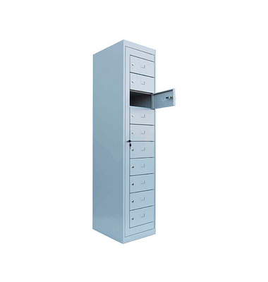 Schließfachschrank lichtgrau 526100, 10 Schließfächer 40,0 x 50,0 x 180,0 cm