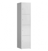 Schließfachschrank ClassiX lichtgrau X-523410, 4 Schließfächer 41,5 x 50,0 x 180,0 cm