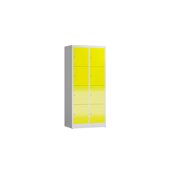 4061815858015 - Schließfachschrank ClassiX lichtgrau zinkgelb X-523426 8 Schließfächer 800 x 500 x 1800 cm 4061815858015 LÜLLMANN 4061815858015 - Schließfachschrank ClassiX lichtgrau zinkgelb X-523426 8 Schließfächer 800 x 500 x 1800 cm 4061815858015 LÜLLMANN