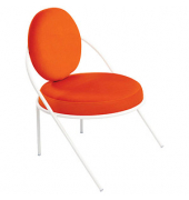 Sessel SATURNE rost weiß Stoff