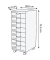AKTION: PAPERFLOW Bürowagen grau 28,8 x 35,0 x 74,5 cm