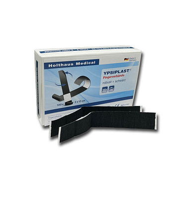 Fingerpflaster YPSIPLAST 40802 schwarz 2,0 x 12,0 cm