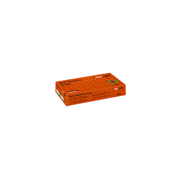 4250016484066 - Einweghandschuhe Nitril StellarGrip Orange 1291L lebensmittelecht orange Größe L 9 Nitril 4250016484066 50 Stück 4250016484066 - Einweghandschuhe Nitril StellarGrip Orange 1291L lebensmittelecht orange Größe L 9 Nitril 4250016484066 50 Stück