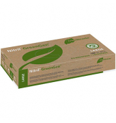 Einweghandschuhe Nitril GreenGen, Nitril, lebensmittelecht, grün, Größe 9 / L,