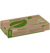 Einweghandschuhe Nitril GreenGen, Nitril, lebensmittelecht, grün, Größe 10 / XL,
