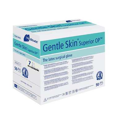 Einweghandschuhe Gentle Skin Superior OP, Latex, weiß, Größe 7, Einweghandschuhe Gentle Skin Superior OP, Latex, weiß, Größe 7,