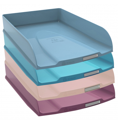 Briefablage SKANDI 111606SETD, A4/C4, farbig sortiert, Polystyrol stapelbar