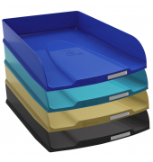 Briefablage Neo Deco 111505SETD, A4, farbig sortiert, Polystyrol stapelbar