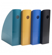 Stehsammler MAG-CUBE Neo Deco 182505SETD, A4, petrol/beige/blau/schwarz, Polystyrol, 82mm