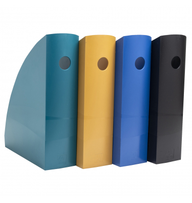 Stehsammler MAG-CUBE Neo Deco 182505SETD, A4, petrol/beige/blau/schwarz, Polystyrol, 82mm
