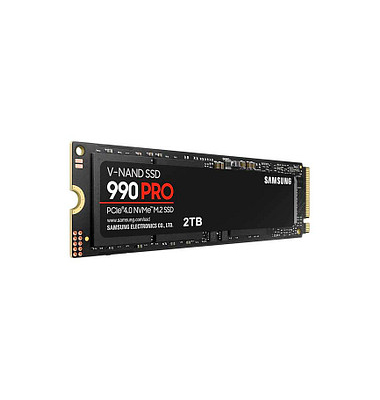 interne Festplatte 990 Pro MZ-V9P2T0BW, schwarz, M.2, 2 TB, SSD