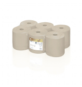 Rollenhandt&uuml;cher Satino PureSoft 314300, Au&szlig;enabrollung, 2-lagig, soft beige, Recyclingpapier
