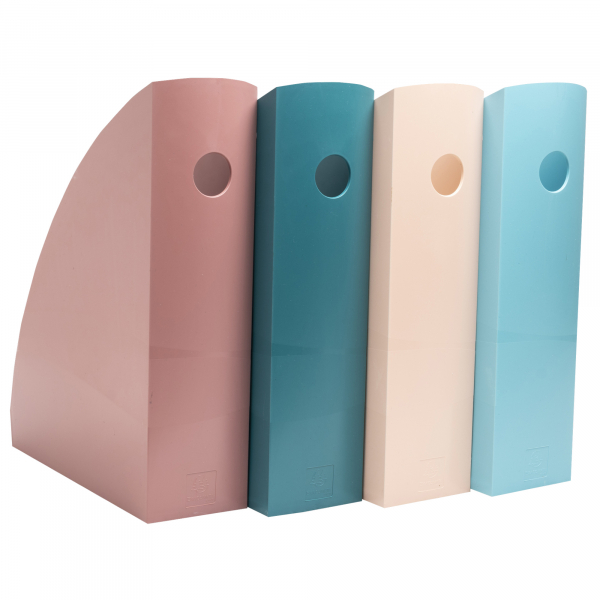 9002493182608 - Stehsammler MAG-CUBE Skandi 182606SETD A4+ altrosa pazifikblau nude frostblau Polystyrol recycelt 82mm 9002493182608 Exacom 4 Stück
