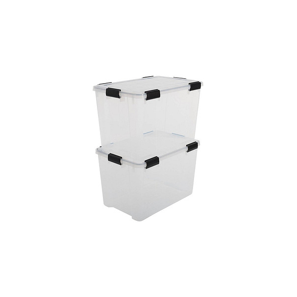 7091037198863 - Aufbewahrungsbox Water Proof 6171 außen 39x59x44cm Polypropylen transparent schwarz 7091037198863 IRIS Ohyama 7091037198863 - Aufbewahrungsbox Water Proof 6171 außen 39x59x44cm Polypropylen transparent schwarz 7091037198863 IRIS Ohyama