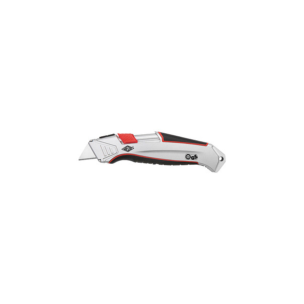 4003801863153 - Sicherheitsmesser Wedo® Safety Cutter ALU automat Klingenrückzug für Rechts- Linkshänder mit Ersatzklinge 4003801863153 - Sicherheitsmesser Wedo® Safety Cutter ALU automat Klingenrückzug für Rechts- Linkshänder mit Ersatzklinge