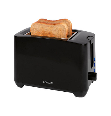 Toaster TA 6065 CB 660652, schwarz, 650-750 Watt