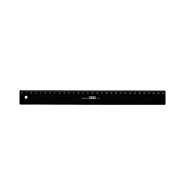 Lineal 30,0 cm, schwarz