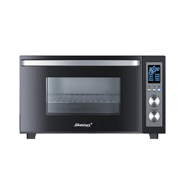 KB E300 Minibackofen 1.500 W schwarzsilber