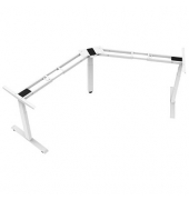 elektrisch höhenverstellbares Schreibtischgestell weiß ohne Tischplatte, T-Fuß-Gestell weiß 130,0 - 160,0 x 53,070,0 cm