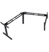 elektrisch höhenverstellbares Schreibtischgestell schwarz ohne Tischplatte, T-Fuß-Gestell schwarz 130,0 - 160,0 x 53,070,0 cm