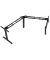 Schreibtischgestell, elektrisch höhenverstellbar, bis 125cm (H), 130-160x53/70cm (BxT), T-Fuß-Gestell, schwarz
