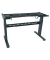 Schreibtischgestell, elektrisch höhenverstellbar, 70-120cm (H), 130-160x57cm (BxT), T-Fuß-Gestell, schwarz