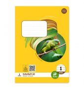 Schulheft 040532001 Style, Lineatur 1 / Lineatur 1, A5, 80g, gelb, 32 Blatt / 64 Seiten
