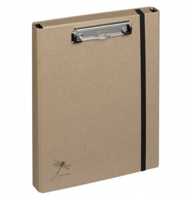 Klemmbrettmappe Pur 44011-11, A4, natur, recycelbarem Kraftkarton