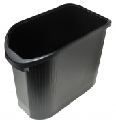 Papierkorb Topline schwarz 240x480x365 26 Liter