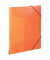 Gummizugmappe Transluzent - Designserie 19503, A4 orange Polypropylen (PP), f&uuml;r ca. 50 Blatt  (80 g/m&sup2;), mit 3 Einschlagklappen