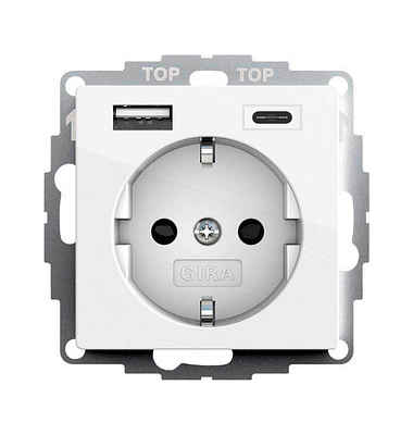 Steckdose mit USB-Anschluss Steckdose mit USB-Anschluss