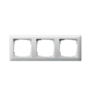 3-fach Steckdosenrahmen weiß 22,3 x 8,1 cm 3-fach Steckdosenrahmen weiß 22,3 x 8,1 cm
