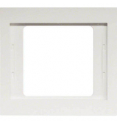 1-fach Steckdosenrahmen weiß 8,7 x 8,1 cm