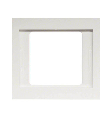 1-fach Steckdosenrahmen weiß 8,7 x 8,1 cm 1-fach Steckdosenrahmen weiß 8,7 x 8,1 cm