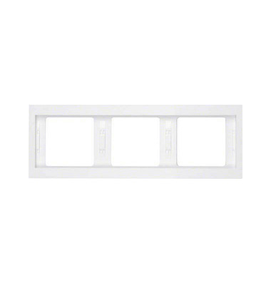 3-fach Steckdosenrahmen weiß 22,3 x 8,1 cm 3-fach Steckdosenrahmen weiß 22,3 x 8,1 cm