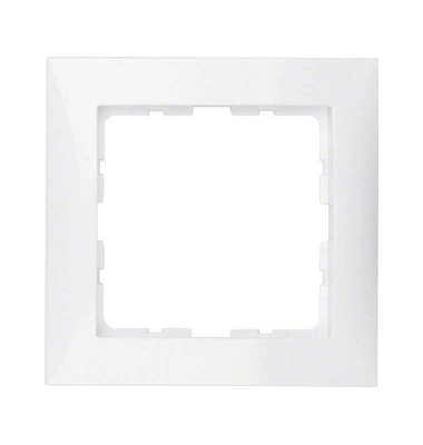 1-fach Steckdosenrahmen weiß 8,1 x 8,1 cm 1-fach Steckdosenrahmen weiß 8,1 x 8,1 cm