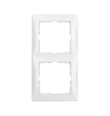 2-fach Steckdosenrahmen weiß 15,2 x 8,1 cm 2-fach Steckdosenrahmen weiß 15,2 x 8,1 cm