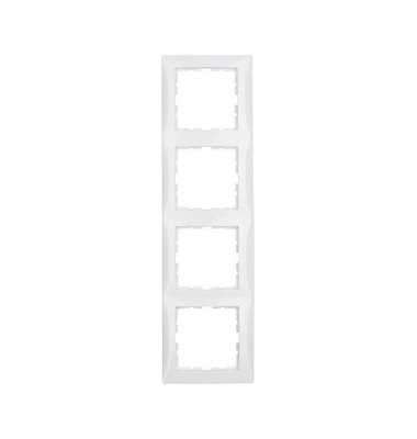 4-fach Steckdosenrahmen weiß 29,4 x 8,1 cm 4-fach Steckdosenrahmen weiß 29,4 x 8,1 cm