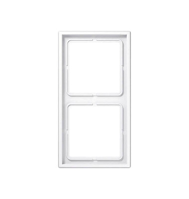 2-fach Steckdosenrahmen weiß 15,2 x 8,1 cm