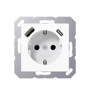Steckdose mit USB-Anschluss Steckdose mit USB-Anschluss