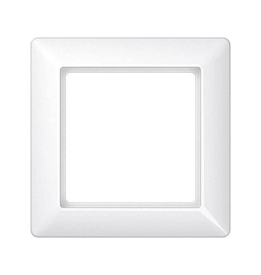 1-fach Steckdosenrahmen weiß 8,1 x 8,1 cm