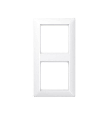 2-fach Steckdosenrahmen weiß 15,2 x 8,1 cm