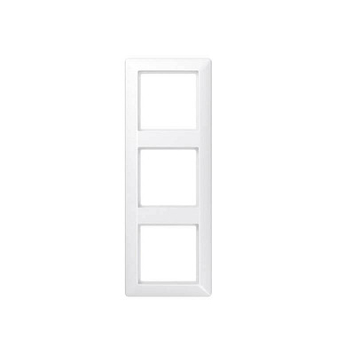 3-fach Steckdosenrahmen weiß 22,3 x 8,1 cm