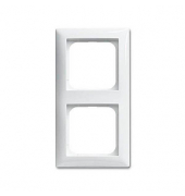 2-fach Steckdosenrahmen weiß 15,2 x 8,1 cm