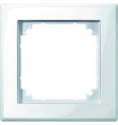 1-fach Steckdosenrahmen weiß 8,1 x 8,1 cm