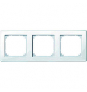 3-fach Steckdosenrahmen weiß 22,3 x 8,1 cm