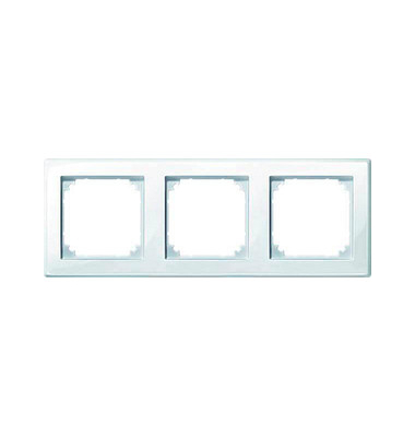3-fach Steckdosenrahmen weiß 22,3 x 8,1 cm 3-fach Steckdosenrahmen weiß 22,3 x 8,1 cm