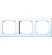 3-fach Steckdosenrahmen weiß 22,3 x 8,1 cm