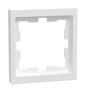 1-fach Steckdosenrahmen weiß 8,1 x 8,1 cm